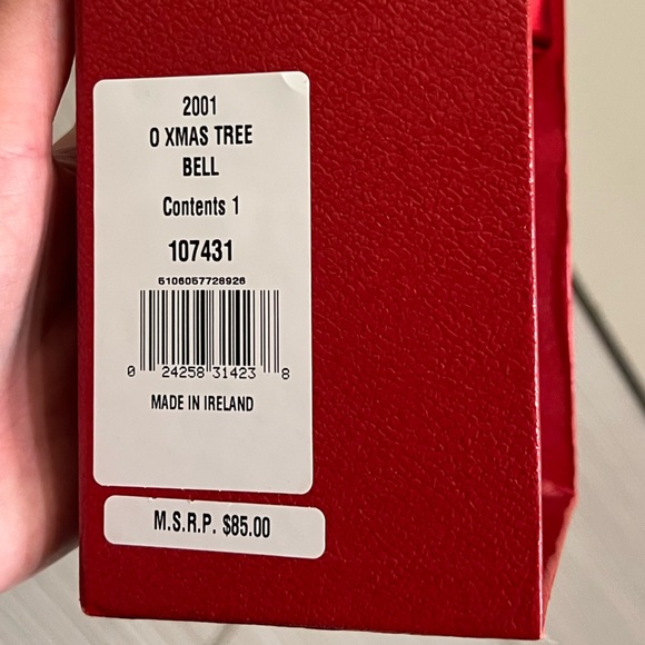 Waterford Crystal Cut Bell Collectors Edition 12 Days of Christmas Tree 2001 - Picture 5 of 9